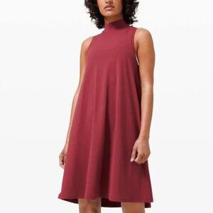 Lululemon All Aligned A-line Dress In Chianti l Size 4